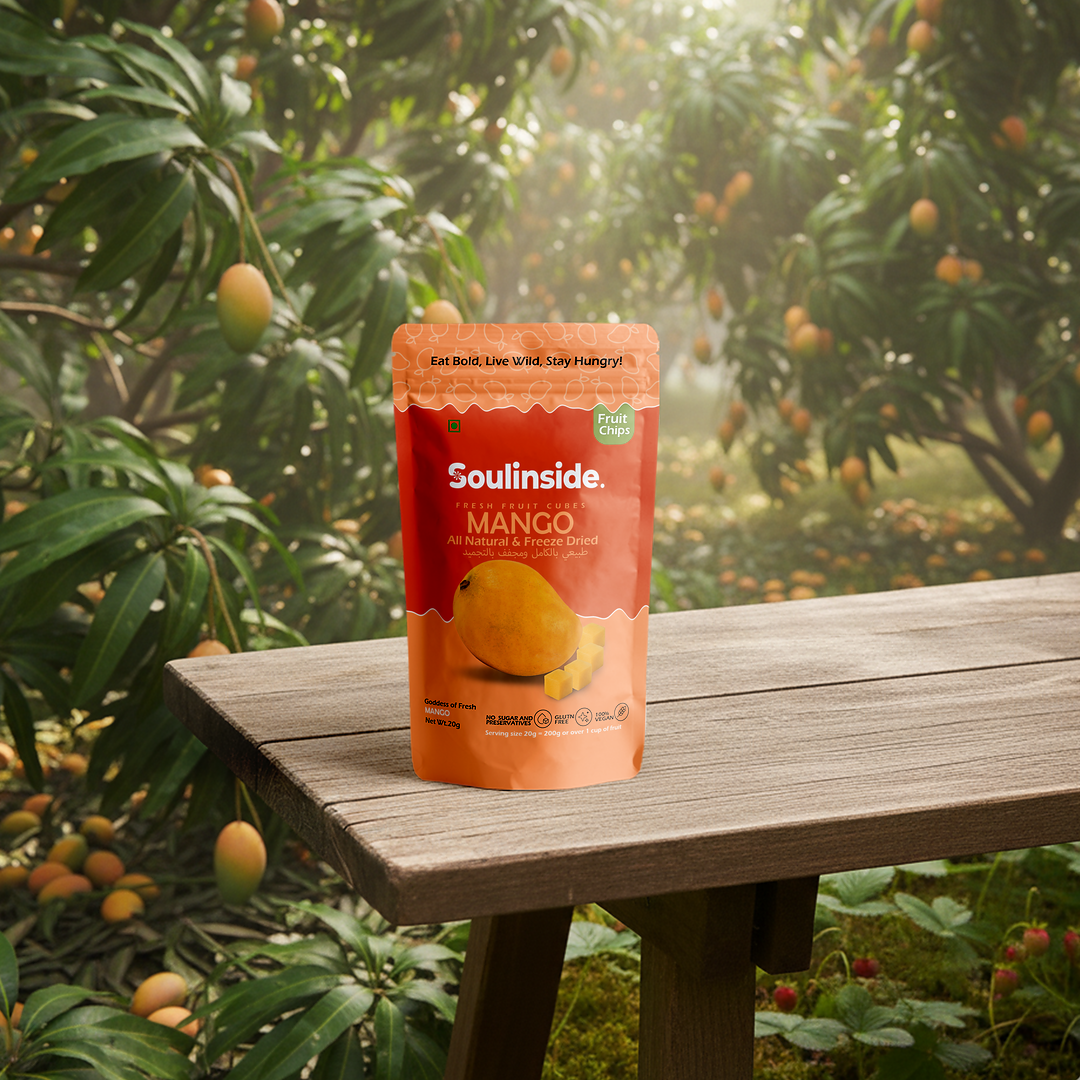 Crispy freeze dried mango pieces by SoulInside