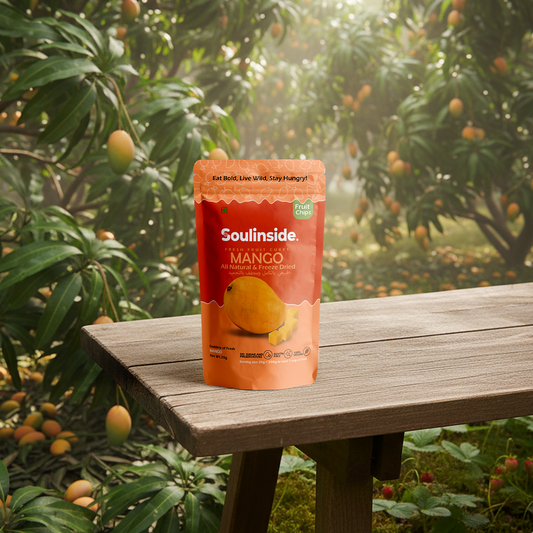 Crispy freeze dried mango pieces by SoulInside