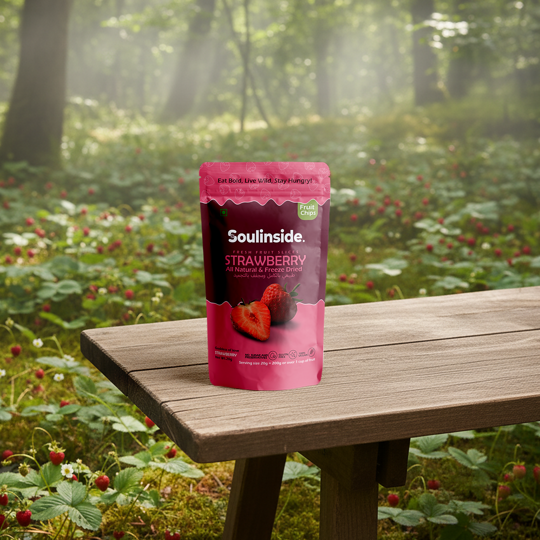 Crispy freeze dried strawberry pieces by SoulInside